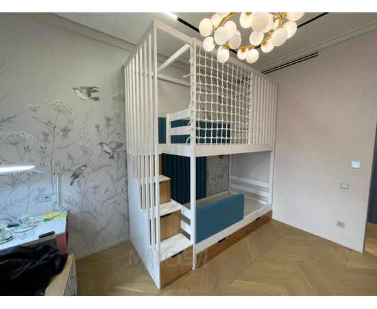 Двухъярусная кровать с балдахином и сеткой Бильбао, КОД:MS626, images №6, magsale.ru