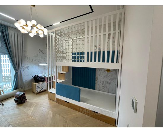 Двухъярусная кровать с балдахином и сеткой Бильбао, КОД:MS626, images №8, magsale.ru