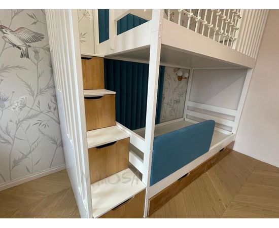 Двухъярусная кровать с балдахином и сеткой Бильбао, КОД:MS626, images №9, magsale.ru