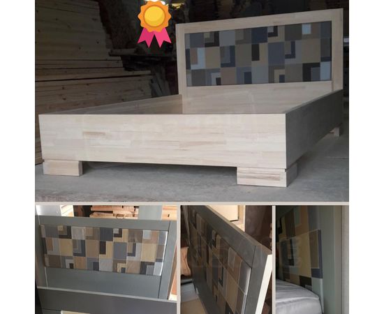 Кровать с мягким изголовьем Бремен 160х200 сосна натуральная, КОД:, images №2, magsale.ru