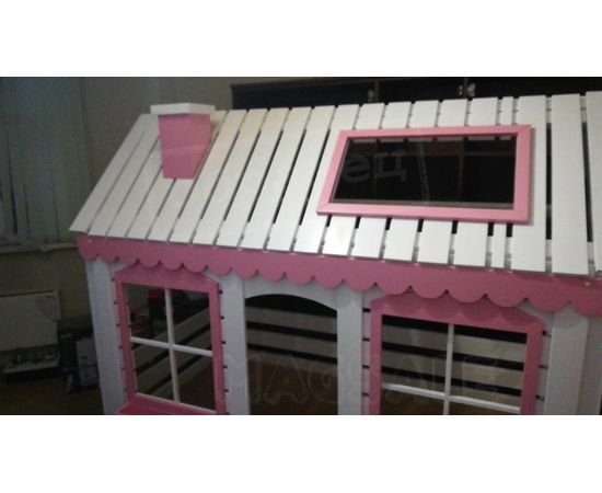 Кровать из массива сосны Домик Детства №9, КОД:DD309, images №3, magsale.ru