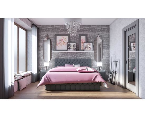 Мягкая кровать Лотос, КОД:KS013, images №5, magsale.ru