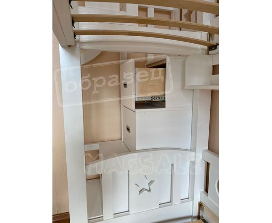 Двухъярусная кровать Роджер 80х180 белая эмаль, КОД:, images №3, magsale.ru