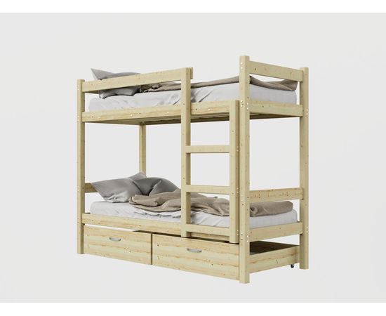 Двухъярусная кровать из массива Троя-2 (Т2), КОД:GM3451, images №3, magsale.ru
