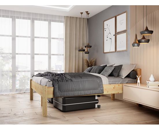 Полутороспальная кровать из массива сосны Виста, КОД:GM3611, images №4, magsale.ru