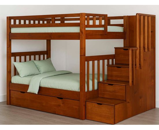 Двухъярусная кровать из массива дерева Артек, КОД:VMK172, images №1, magsale.ru