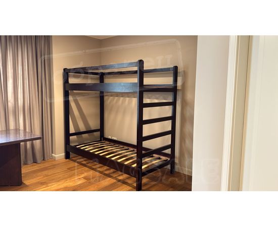 Двухъярусная кровать из массива Беринг 80х200 венге, КОД:, images №2, magsale.ru