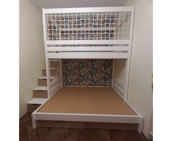 Двухъярусная кровать с балдахином и сеткой Босфор, КОД:MS711, images №3, magsale.ru