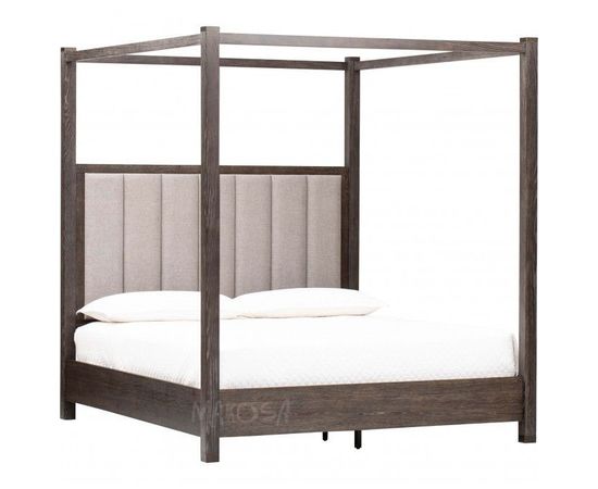 Кровать с мягкой спинкой и балдахином из массива Эденбрук, КОД:MSP641, images №3, magsale.ru