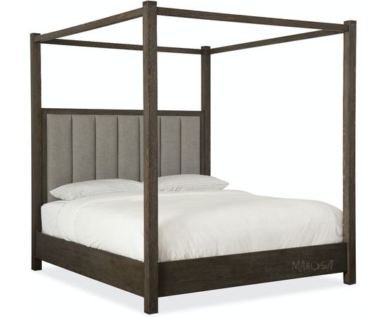 Кровать с мягкой спинкой и балдахином из массива Эденбрук, КОД:MSP641, images №4, magsale.ru