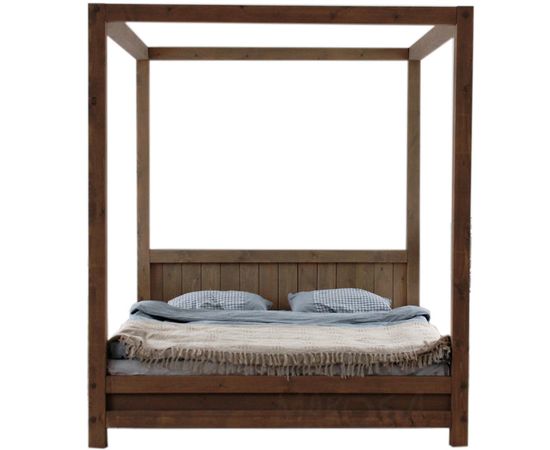 Кровать с балдахином из массива Хюгге 180х200 венге, КОД:MS633RAS, images №3, magsale.ru