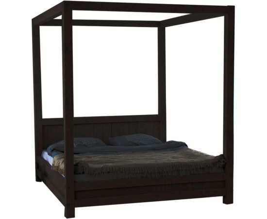 Кровать с балдахином из массива Хюгге 180х200 венге, КОД:MS633RAS, images №2, magsale.ru