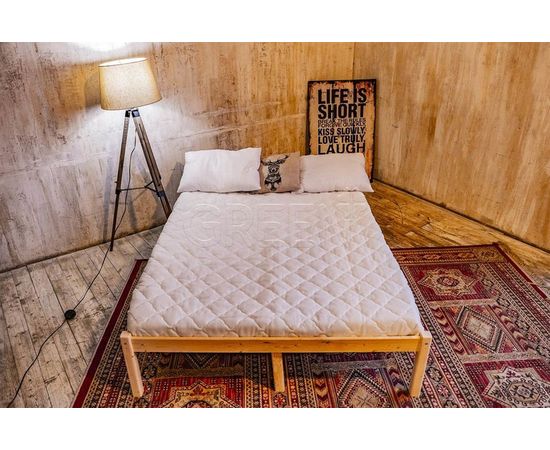 Полутороспальная кровать из массива сосны Троя-1 (Т1), КОД:GM3469, images №3, magsale.ru