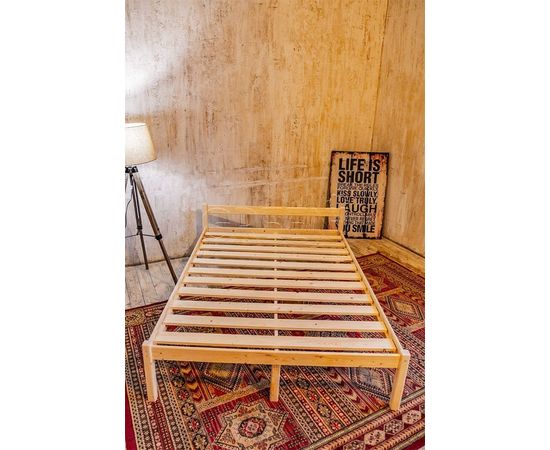 Полутороспальная кровать из массива сосны Троя-1 (Т1), КОД:GM3469, images №2, magsale.ru