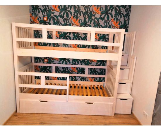 Двухъярусная кровать из массива дерева Марк, КОД:VMK267, images №2, magsale.ru