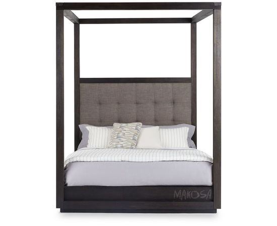 Кровать с мягкой спинкой и балдахином из массива Модус, КОД:MSP644, images №2, magsale.ru