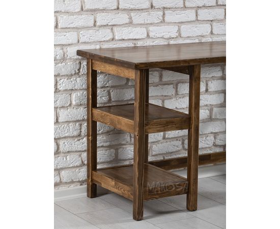 Письменный стол из массива дерева Райт, КОД:MS661, images №4, magsale.ru