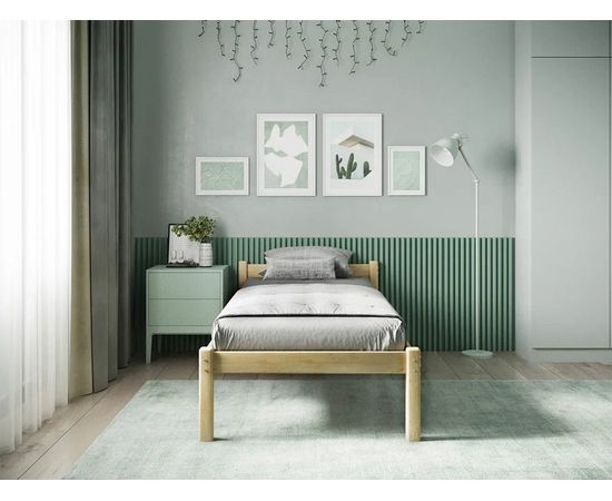 Детская кровать из массива сосны Троя-1 (Т1), КОД:GM3457, images №3, magsale.ru