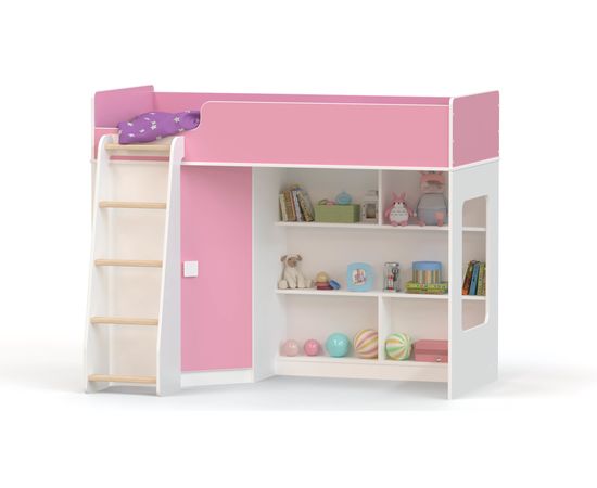 Кровать-чердак с угловым шкафом Ridgimmi 2.2, КОД:RI002, images №17, magsale.ru