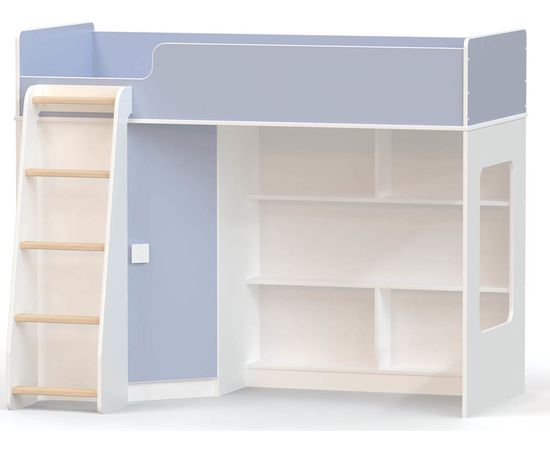 Кровать-чердак с угловым шкафом Ridgimmi 2.2, КОД:RI002, images №1, magsale.ru