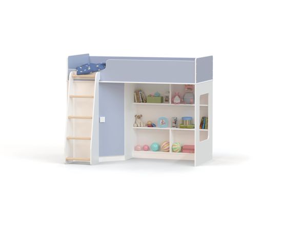 Кровать-чердак с угловым шкафом Ridgimmi 2.2, КОД:RI002, images №10, magsale.ru