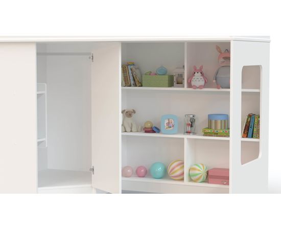 Кровать-чердак с угловым шкафом Ridgimmi 2.2, КОД:RI002, images №15, magsale.ru