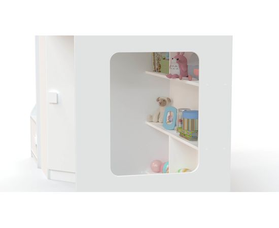 Кровать-чердак с угловым шкафом и угловой лестницей Ridgimmi 2.3, КОД:RI004, images №13, magsale.ru