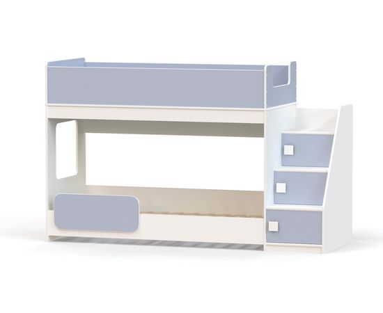 Двухъярусная кровать с угловой лестницей Ridgimmi 4.3, КОД:RI007, images №10, magsale.ru