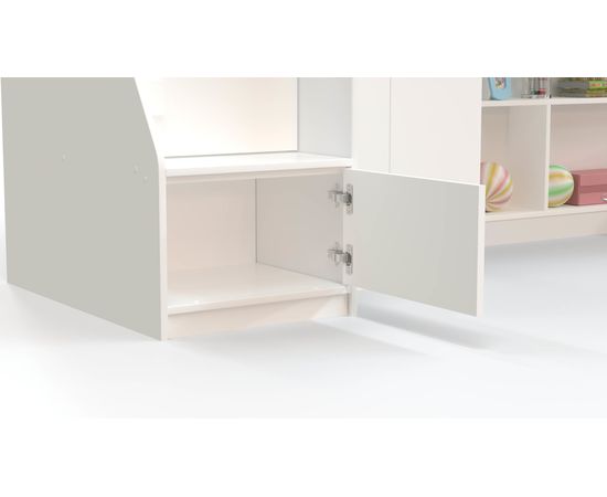 Двухъярусная кровать с угловой лестницей Ridgimmi 4.3, КОД:RI007, images №14, magsale.ru