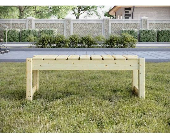 Скамейка из массива сосны Бруно, КОД:GM4011, images №1, magsale.ru