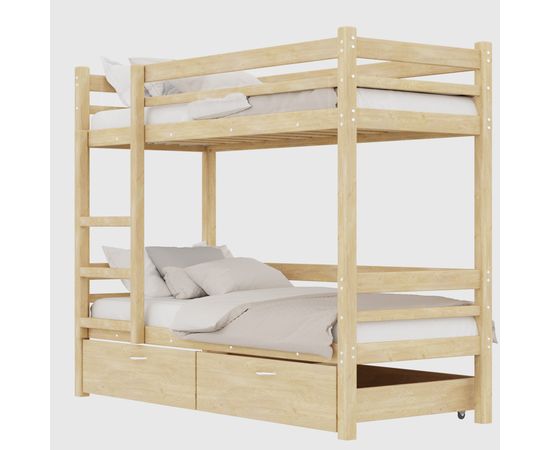 Двухъярусная кровать из массива Дональд, КОД:GM3478, images №3, magsale.ru