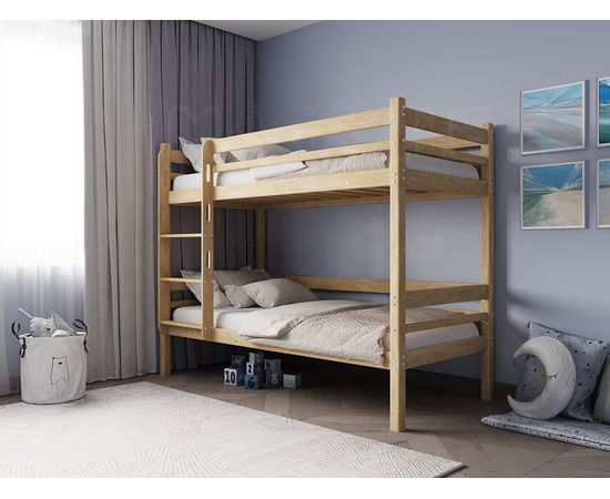 Двухъярусная кровать из массива сосны Фабиа, КОД:GM7131, images №10, magsale.ru