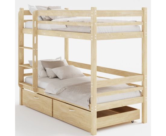 Двухъярусная кровать из массива сосны Фабиа, КОД:GM7131, images №1, magsale.ru