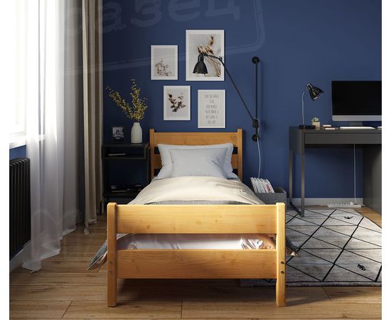 Односпальная кровать из массива Фрида, КОД:GM3800, images №3, magsale.ru