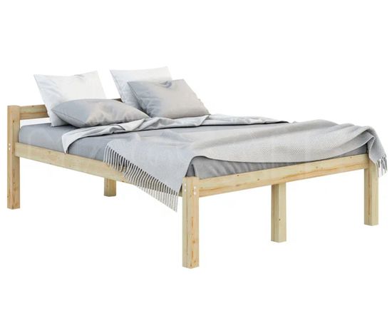 Высокая полутороспальная кровать из массива сосны Геральд, КОД:GM7127, images №2, magsale.ru