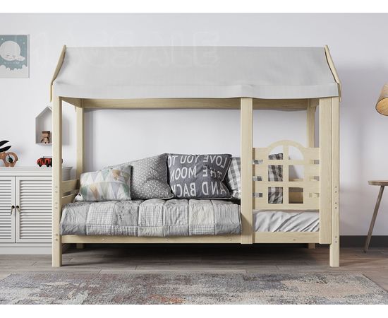 Детская кровать-домик из массива сосны Касл, КОД:GM7132, images №7, magsale.ru