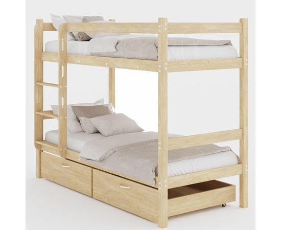 Двухъярусная кровать из массива сосны Мартина, КОД:GM7130, images №4, magsale.ru