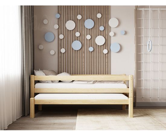 Раздвижная кровать 3-в-1 из массива сосны Виго, КОД:GM7134, images №5, magsale.ru