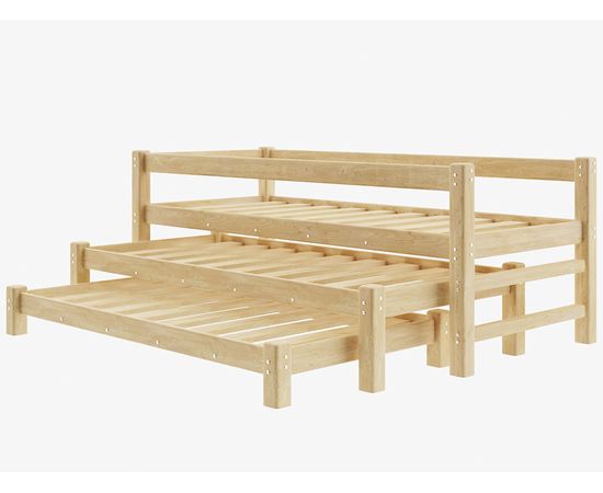 Раздвижная кровать 3-в-1 из массива сосны Виго, КОД:GM7134, images №6, magsale.ru