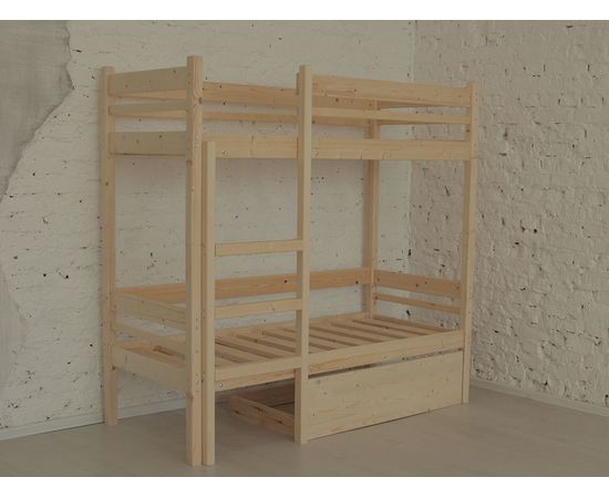 Двухъярусная кровать из массива Дональд, КОД:GM3478, images №10, magsale.ru