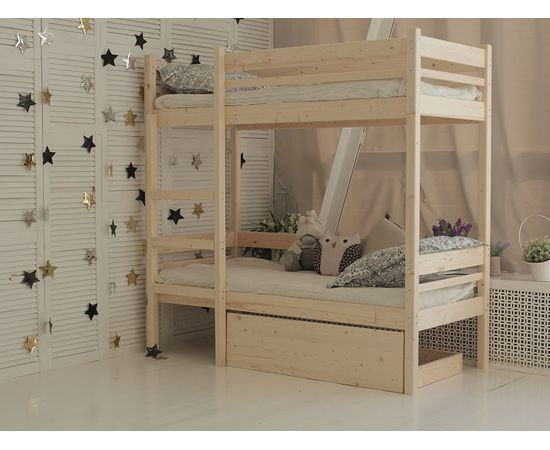 Двухъярусная кровать из массива Дональд, КОД:GM3478, images №5, magsale.ru