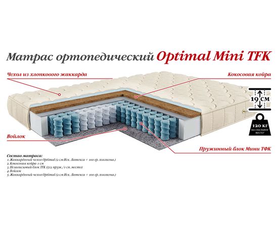 Матрас Optimal Mini TFK, КОД:4s-M/tfk, images №1, magsale.ru