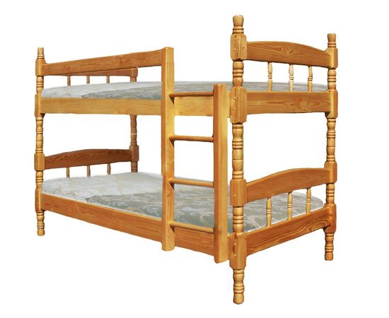 Двухъярусная кровать из массива сосны Скаут-2 Точеная, КОД:VMK315, images №1, magsale.ru