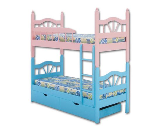 Двухъярусная кровать из массива сосны Луч-2, КОД:VMK286, images №1, magsale.ru