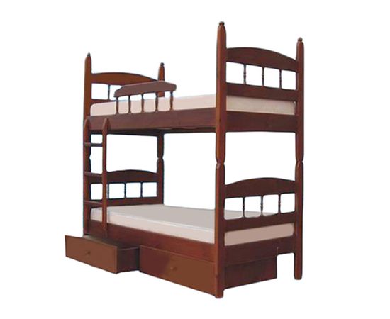 Двухъярусная кровать из массива сосны Кузя-2, КОД:VMK310, images №1, magsale.ru