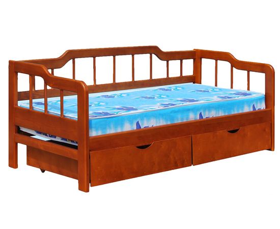 Кровать-тахта с ящиками из сосны Арфа, КОД:VMK232, images №1, magsale.ru