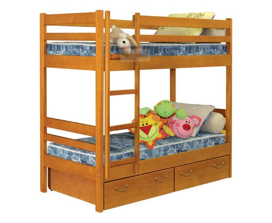 Двухъярусная кровать из сосны Детская №1, КОД:VMK259, images №3, magsale.ru