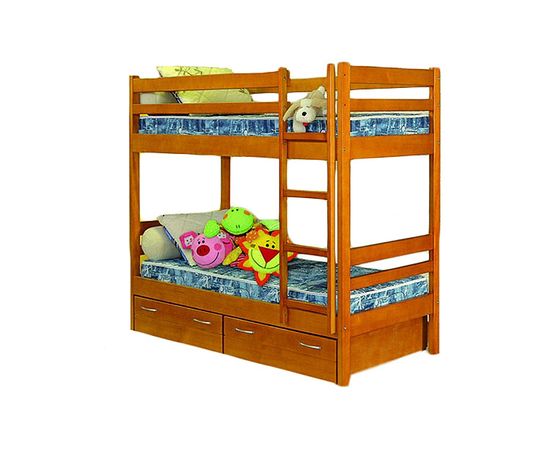Двухъярусная кровать из сосны Детская №1, КОД:VMK259, images №2, magsale.ru
