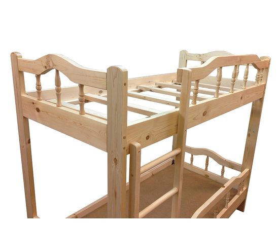 Двухъярусная кровать из массива сосны Джерри, КОД:VMK309, images №2, magsale.ru