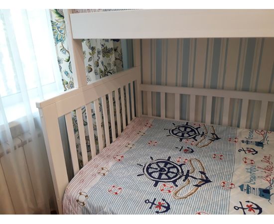 Двухъярусная кровать из сосны Артек ЛЮКС с передним бортиком, КОД:VMK178, images №4, magsale.ru Двухъярусная кровать из сосны Артек ЛЮКС с передним бортиком, КОД:VMK178, images №4, magsale.ru